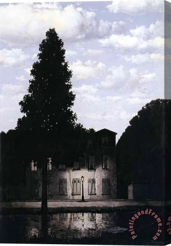 rene magritte The Empire of Lights 1954 Stretched Canvas Print / Canvas Art