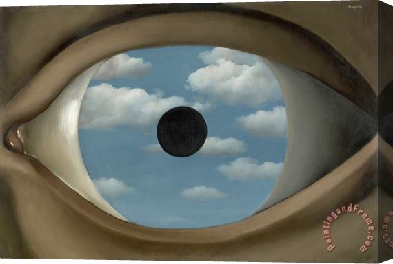 rene magritte The False Mirror (le Faux Miroir), 1928 Stretched Canvas Painting / Canvas Art