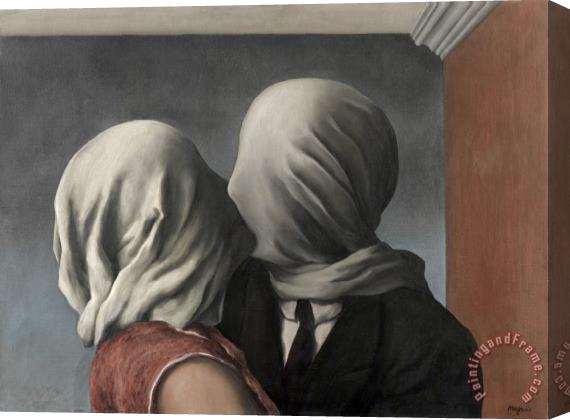rene magritte The Lovers Stretched Canvas Painting / Canvas Art