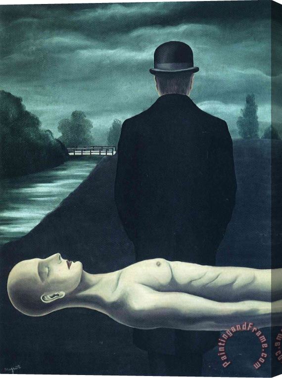 rene magritte The Musings of The Solitary Walker 1926 Stretched Canvas Painting / Canvas Art