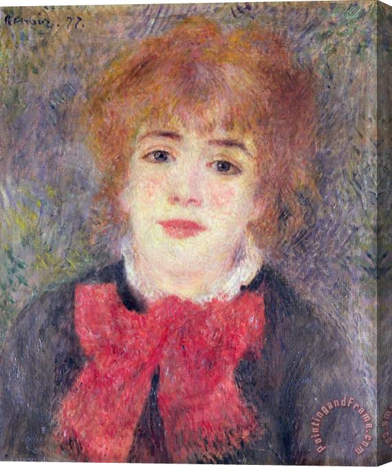 Renoir Portrait of Jeanne Samary Stretched Canvas Painting / Canvas Art