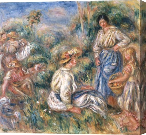 Renoir Women in a Landscape Stretched Canvas Painting / Canvas Art