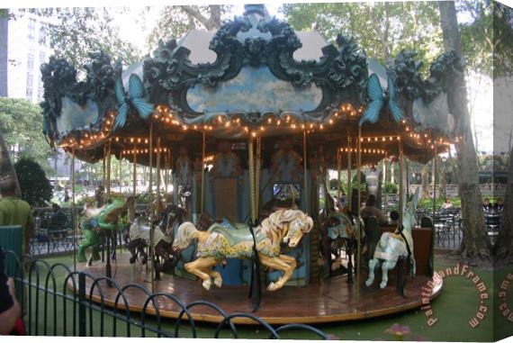 Richard De Wolfe Carousel Stretched Canvas Painting / Canvas Art