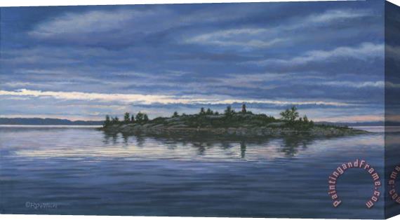 Richard De Wolfe Chimney Island Stretched Canvas Painting / Canvas Art