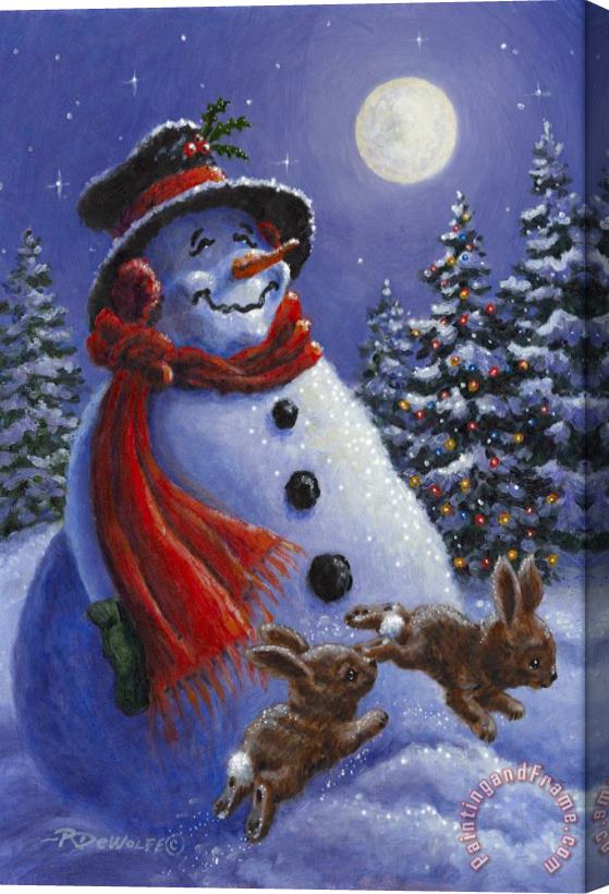 Richard De Wolfe Holiday Magic Stretched Canvas Painting / Canvas Art