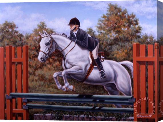 Richard De Wolfe Hunter Pony Stretched Canvas Painting / Canvas Art