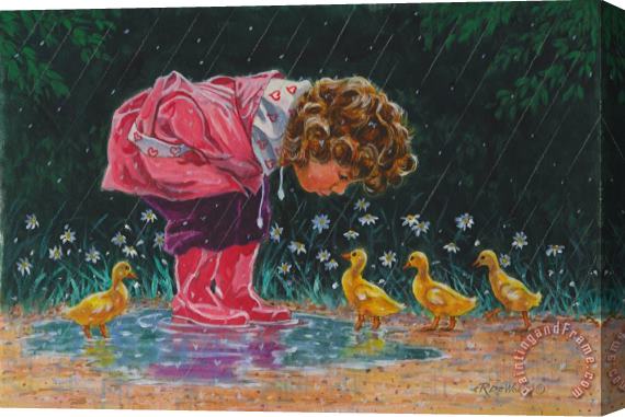 Richard De Wolfe Just Ducky Stretched Canvas Painting / Canvas Art