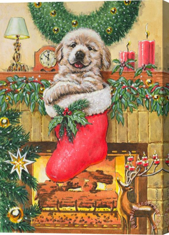 Richard De Wolfe Stocking Stuffer Stretched Canvas Painting / Canvas Art