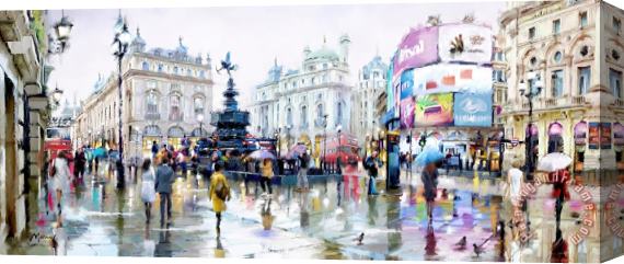 Richard Macneil Piccadilly Circus Stretched Canvas Painting / Canvas Art