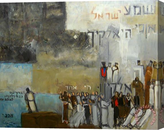 Richard Mcbee Sh'ma Yisroel Stretched Canvas Painting / Canvas Art
