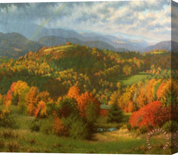 Richard Wheeler Whitney Autumn Storm Stretched Canvas Painting / Canvas Art