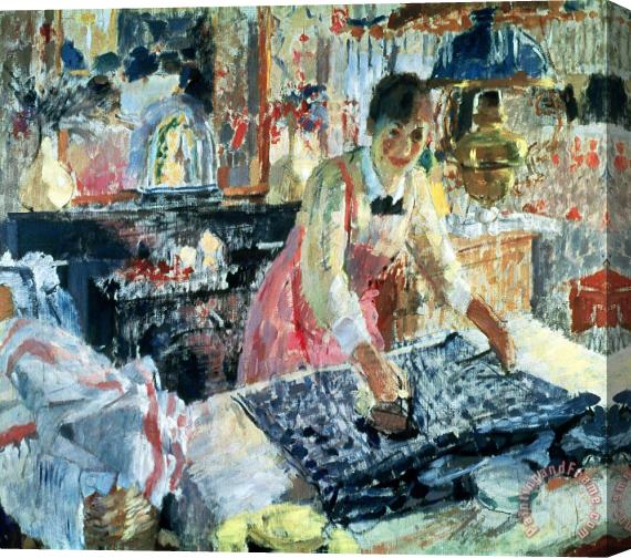 Rik Wouters Woman Ironing Stretched Canvas Print / Canvas Art