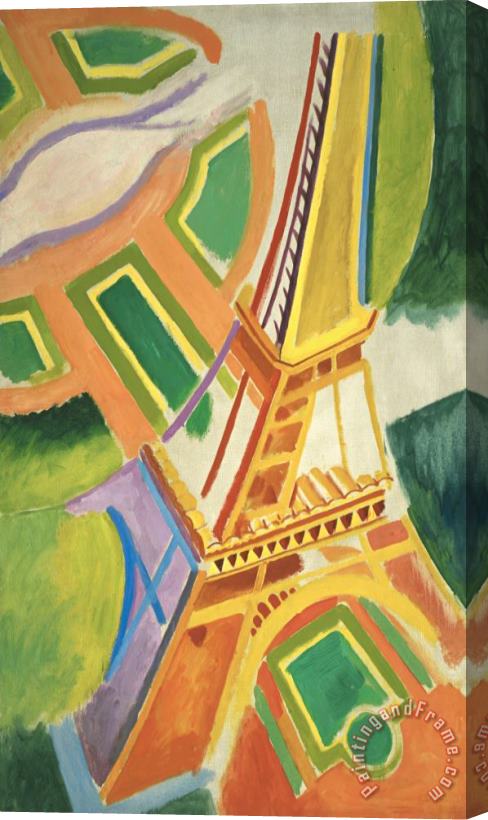 Robert Delaunay Eiffel Tower Stretched Canvas Painting / Canvas Art