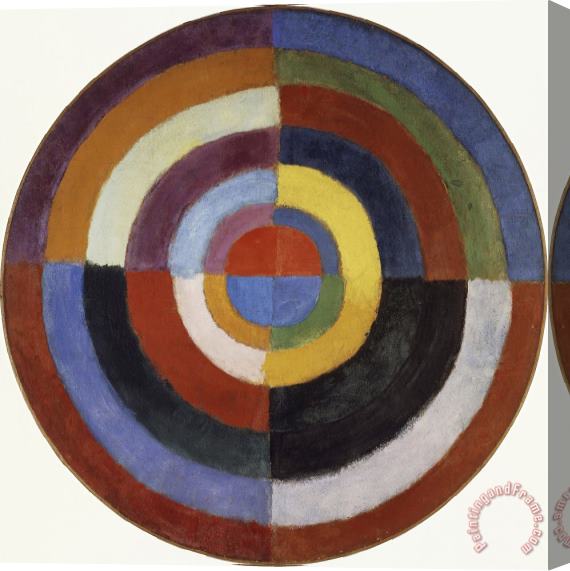 Robert Delaunay First Disc Stretched Canvas Painting / Canvas Art