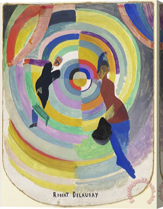 Robert Delaunay Political Drama Stretched Canvas Painting / Canvas Art