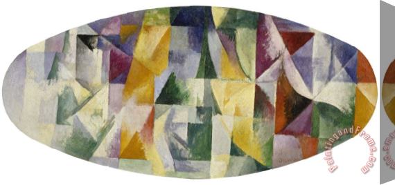 Robert Delaunay Windows Open Simultaneously 1st Part, 3rd Motif (fenetres Ouvertes Simulanement Iere Partie 3e Motif), 1912 Stretched Canvas Print / Canvas Art