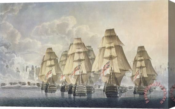 Robert Dodd Battle Of Trafalgar Stretched Canvas Print / Canvas Art