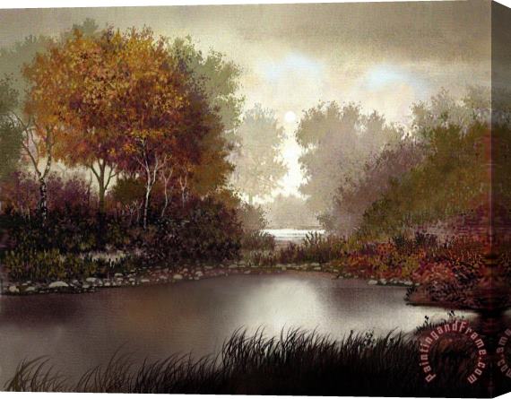 Robert Foster Fall Waters Stretched Canvas Painting / Canvas Art