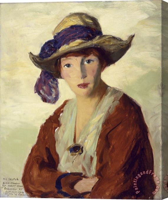 Robert Henri Portrait of Mrs. Robert Henri Stretched Canvas Painting / Canvas Art
