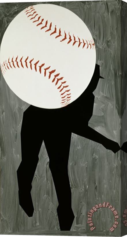 Robert Moskowitz Hard Ball III Stretched Canvas Painting / Canvas Art