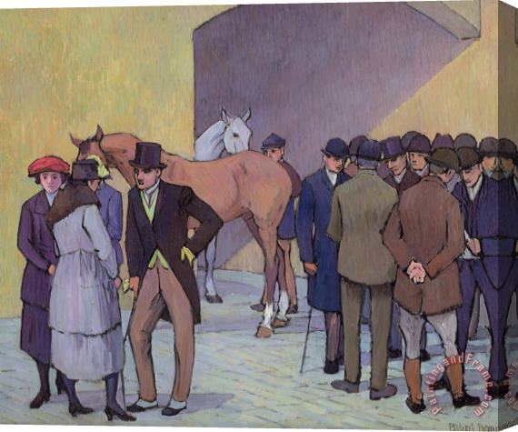 Robert Polhill Bevan A Morning at Tattersall's Stretched Canvas Print / Canvas Art
