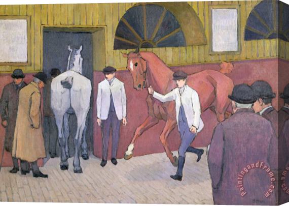 Robert Polhill Bevan The Horse Mart Stretched Canvas Print / Canvas Art