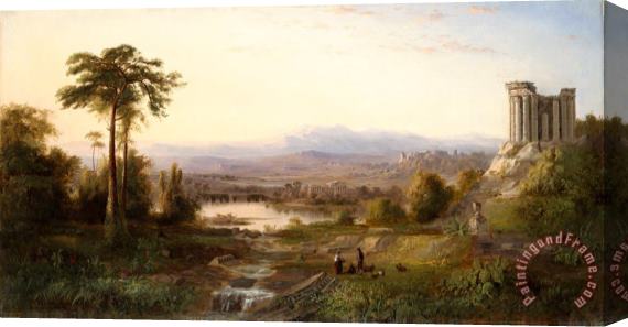 Robert Scott Duncanson Recollections of Italy Stretched Canvas Painting / Canvas Art