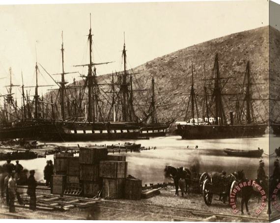 Roger Fenton  Head of The Harbor, Balaklava, Russia Stretched Canvas Print / Canvas Art