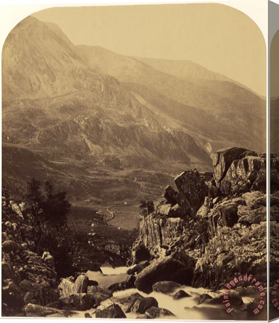 Roger Fenton  View From Ogwen Falls Into Nant Ffrancon Stretched Canvas Print / Canvas Art