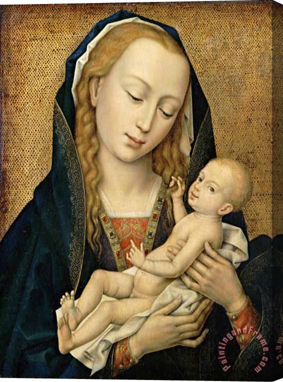 Rogier van der Weyden Virgin And Child Stretched Canvas Painting / Canvas Art
