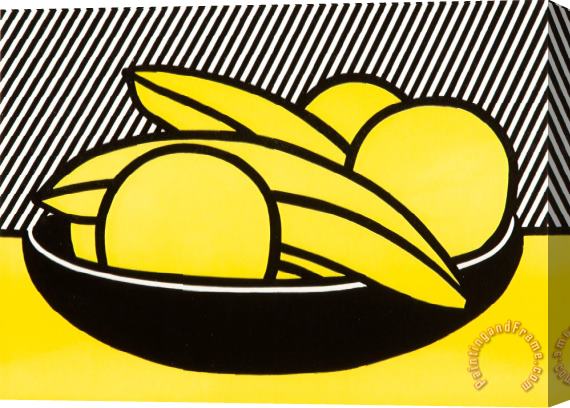 Roy Lichtenstein Bananas And Grapefruit, Mailer, C. 1972 Stretched Canvas Painting / Canvas Art