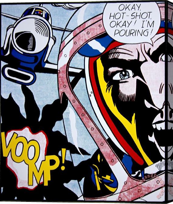 Roy Lichtenstein Basel, 1987 Stretched Canvas Painting / Canvas Art