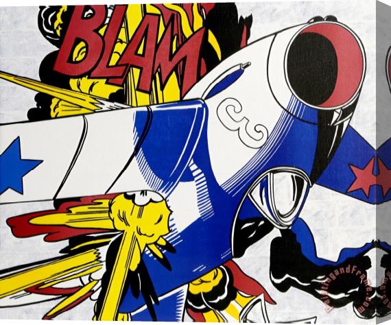 Roy Lichtenstein Blam, 1990 Stretched Canvas Print / Canvas Art