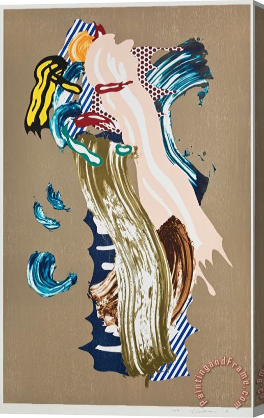 Roy Lichtenstein Blonde, From Brushstroke Figures Series, 1989 Stretched Canvas Painting / Canvas Art