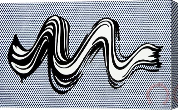 Roy Lichtenstein Brushstroke, 1965 Stretched Canvas Painting / Canvas Art