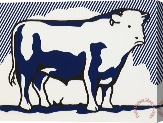 Roy Lichtenstein Bull #2,from Bull Profile Series, 1973 Stretched Canvas Print / Canvas Art