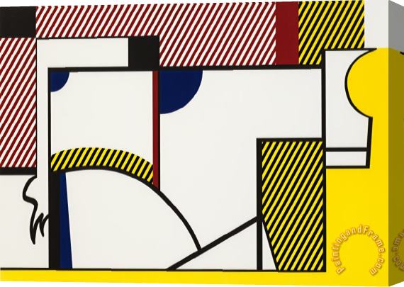 Roy Lichtenstein Bull #4,from Bull Profile Series, 1973 Stretched Canvas Painting / Canvas Art
