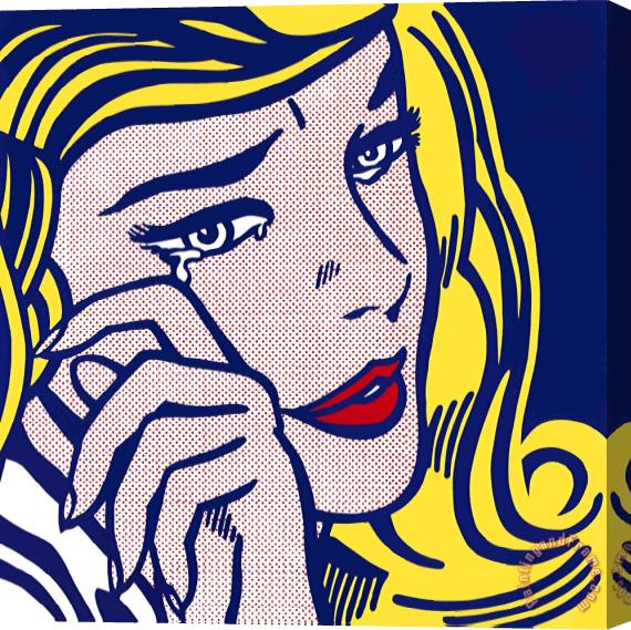 Roy Lichtenstein Crying Girl, 1964 Stretched Canvas Painting / Canvas Art