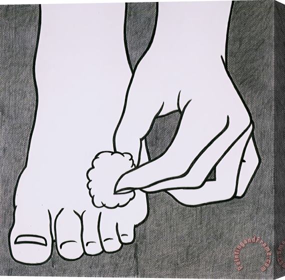 Roy Lichtenstein Foot Medication, 1962 Stretched Canvas Print / Canvas Art