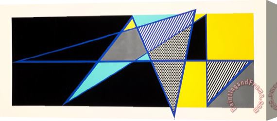 Roy Lichtenstein Imperfect #1, From Imperfect Series, 1988 Stretched Canvas Print / Canvas Art