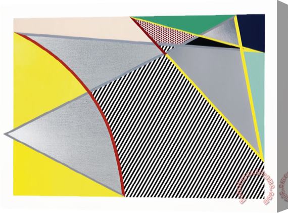 Roy Lichtenstein Imperfect #2, From Imperfect Series, 1988 Stretched Canvas Print / Canvas Art