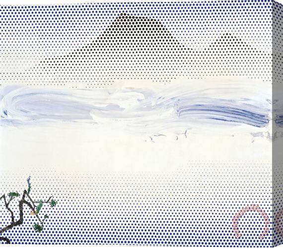 Roy Lichtenstein Landscape in Fog 1996 Stretched Canvas Print / Canvas Art