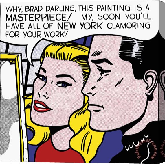 Roy Lichtenstein Masterpiece 1962 Stretched Canvas Print / Canvas Art