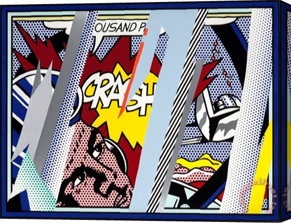 Roy Lichtenstein Reflections on Crash (from Reflections Series), 1990 Stretched Canvas Painting / Canvas Art