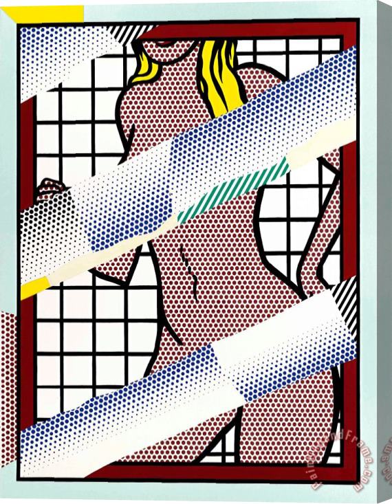 Roy Lichtenstein Reflections on Jessica Helms, 1990 Stretched Canvas Painting / Canvas Art