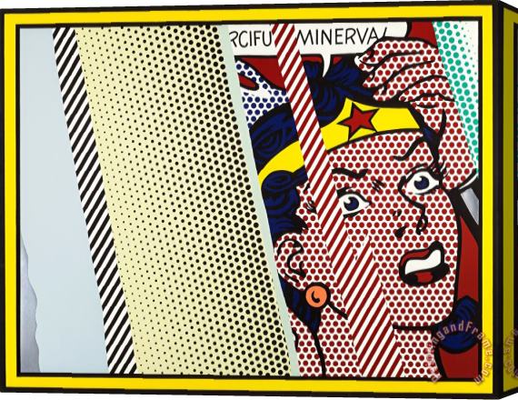 Roy Lichtenstein Reflections on Minerva (from The Reflections Series Stretched Canvas Painting / Canvas Art