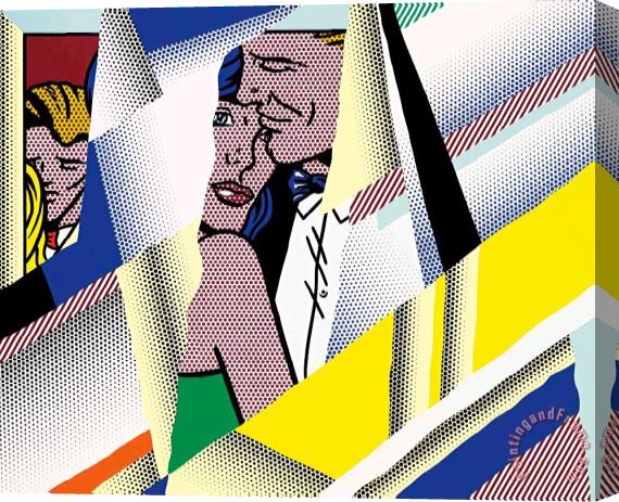 Roy Lichtenstein Reflections on The Prom, 1990 Stretched Canvas Painting / Canvas Art