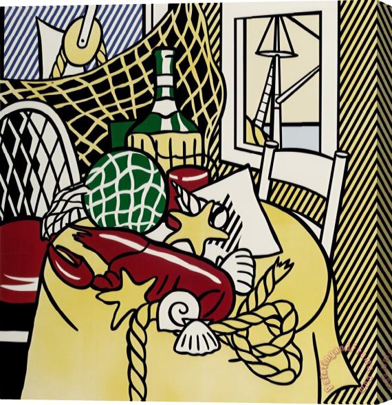 Roy Lichtenstein Still Life with Lobster, 1974 Stretched Canvas Painting / Canvas Art