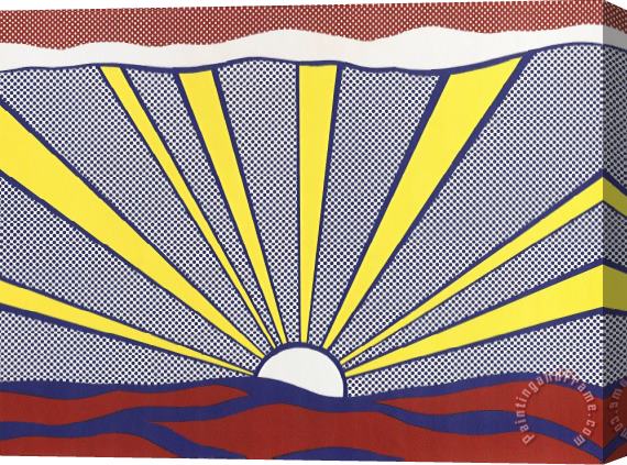 Roy Lichtenstein Sunrise, 1965 Stretched Canvas Print / Canvas Art