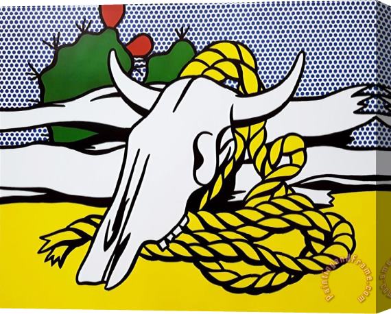 Roy Lichtenstein The West As Art, 1982 Stretched Canvas Print / Canvas Art